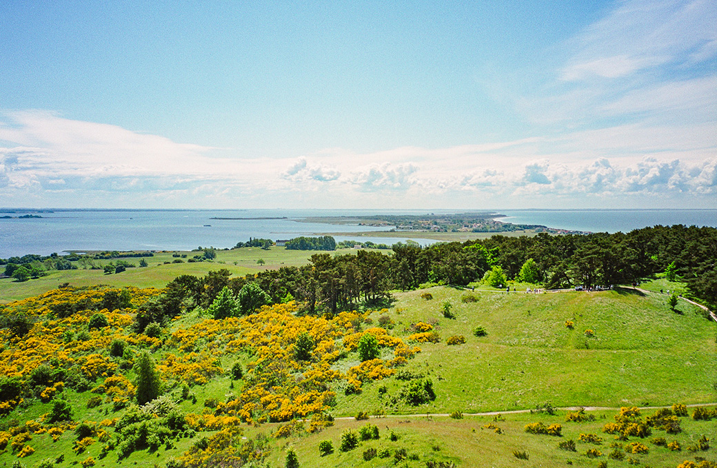Blick auf Hiddensee vom Leuchtturm